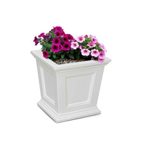 Fairfield 16x16 Square Planter - White
